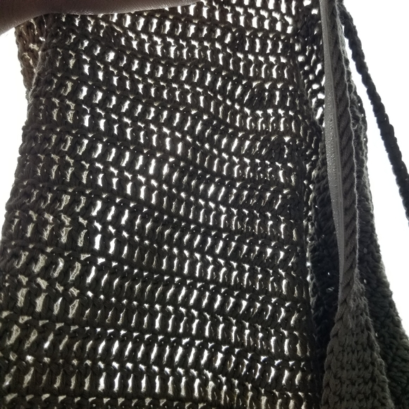 Anna Holtblad Stockholm Crochet Knit Macrame Granola Midi Asymmetric Skirt Sz M - Picture 12 of 12